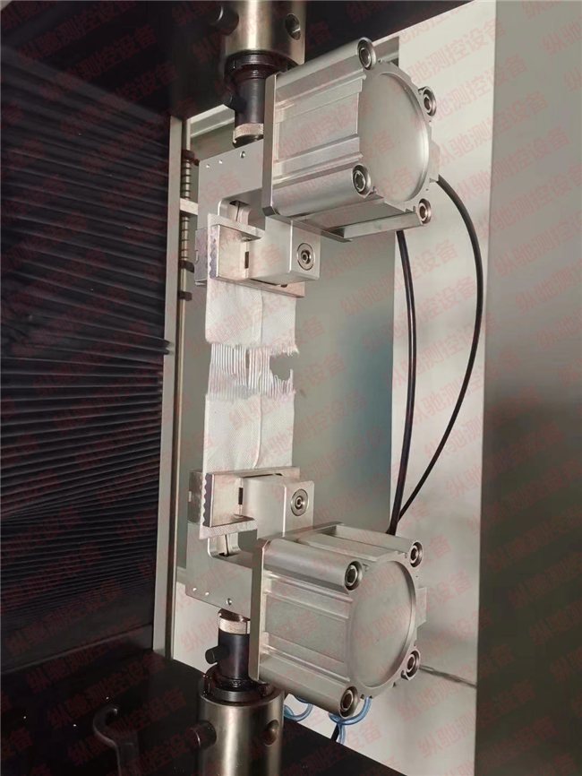 薄膜气动拉伸试验夹具-非金属材料气动拉伸夹具-自动加紧夹具(图文)